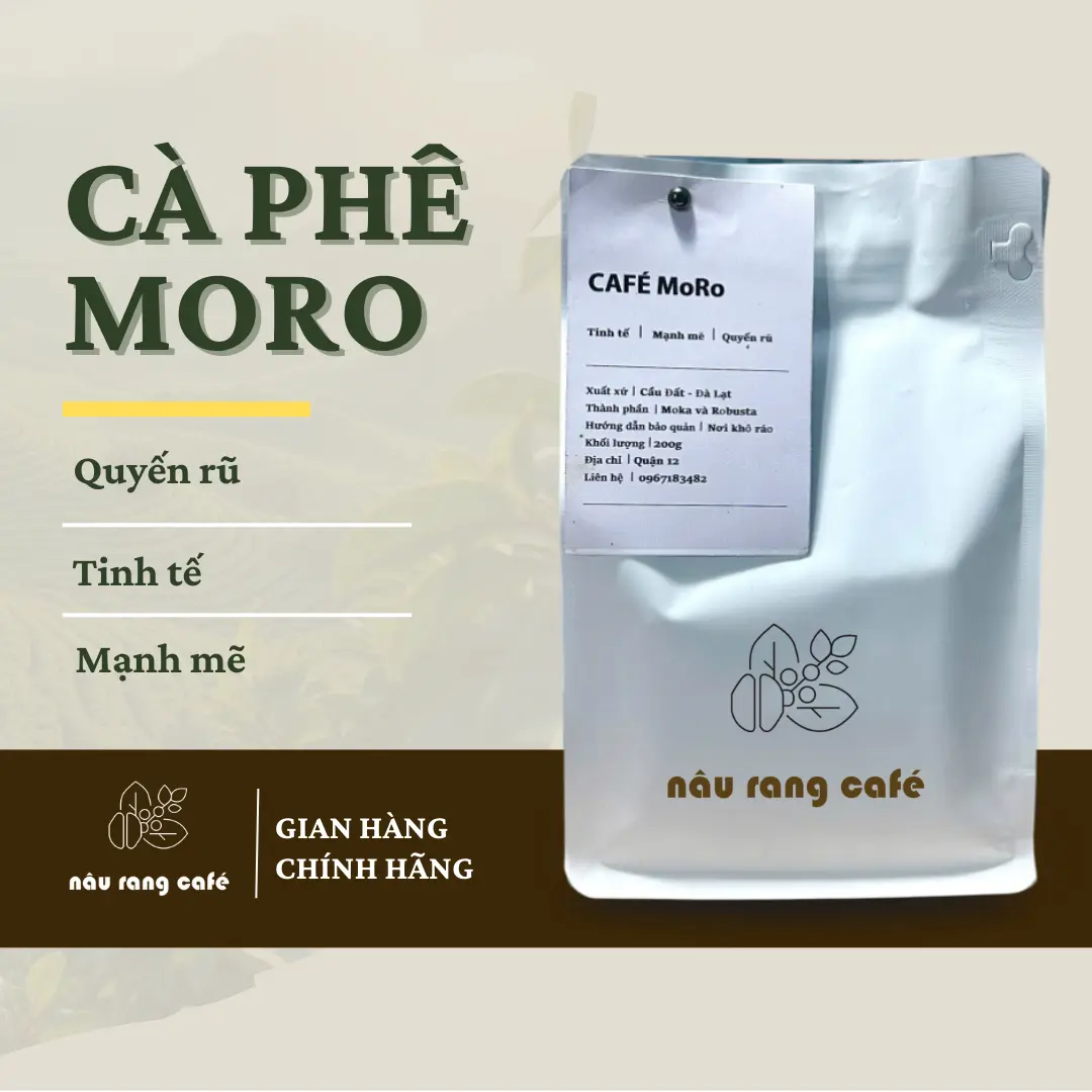 Mua ngay cà phê ngon hữu cơ tại Nâu Rang Cafe