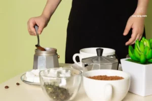 cách pha cà phê sữa 